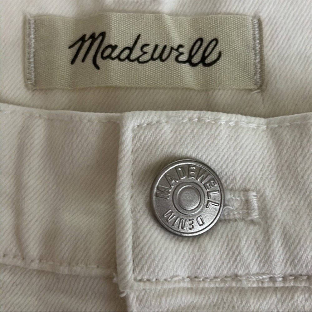 Madewell The High-Rise Slim Crop Boyjean White Denim Size 27 MSRP $128 - Picture 7 of 11